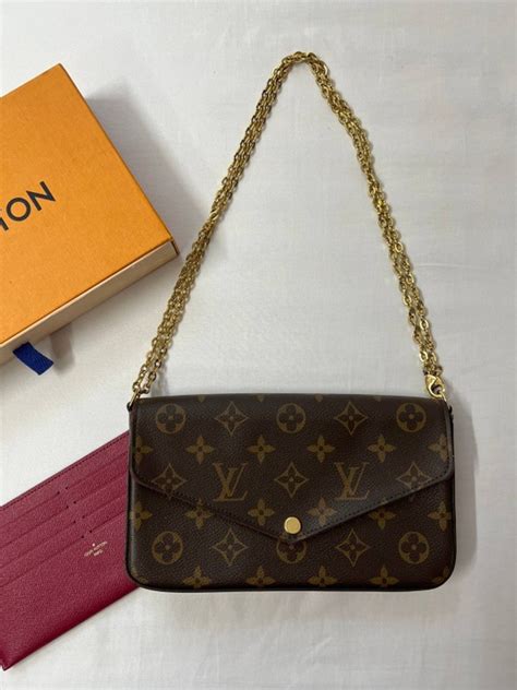 lv felicie chain length|louis vuitton félicie.